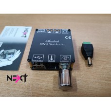 Мини Bluetoot AUX усилвател 2х50W + Букса за захр.