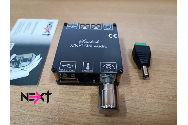 Мини Bluetoot AUX усилвател 2х50W + Букса за захр. -  -  - nextbg.com