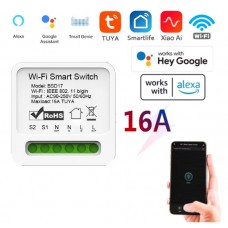 16A Wifi Смарт Суич Smart Switch 2 Way Wireless Control DIY Light Switches  Mini Smart Breaker Smart Life Control Support Alexa Google Home