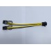 6 пин към 2х 8 (6+2) pin PCI Express захранващ кабел - кабели и преходници - 14415 - nextbg.com