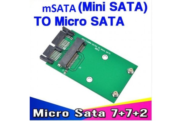 Адаптер 1.8" Micro SATA HDD към mini SATA SSD - кабели и преходници - 14207 - nextbg.com
