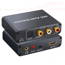 Цифров към аналогов аудио конвертор (DAC) HDMI към RCA, SPDIF, coaxial