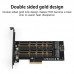 ДВОЕН преходник M.2 (M2) SSD NVME към PCI-E 3.0 x4 - кабели и преходници - 14217 - nextbg.com
