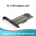 ДВОЕН преходник M.2 (M2) SSD NVME към PCI-E 3.0 x4 - кабели и преходници - 14217 - nextbg.com