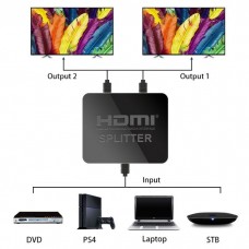 4K HDMI активен сплитер, разклонител, Splitter 1 входa и 2 изхода