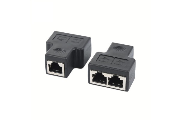 Мрежов LAN сплитер, RJ45 удвоител - 2 броя - кабели и преходници - 14511 - nextbg.com