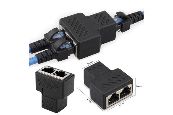 Женски RJ45 разклонител (сплитер) за LAN кабел - кабели и преходници - 14510 - nextbg.com