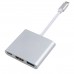Алуминиев Type-C(USB-C) хъб към HDMI/USB 3.0/Type-C (конвертор) - кабели и преходници - 14115 Алуминиев Type-C(USB-C) хъб към HDMI/USB 3.0/Type-C (конвертор) - кабели и преходници - 14115 - nextbg.com