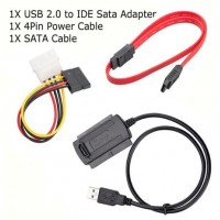 USB Кабел за връзка към диск 2.5"/3.5" SATA/IDE HDD/DVD/SSD