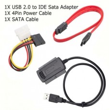 USB Кабел за връзка към диск 2.5"/3.5" SATA/IDE HDD/DVD/SSD