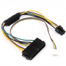  Преходник за захранване от 24 към 6 pin/пин за HP Elite 8100 8200 8300 800G1 и др.