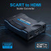 SCART към HDMI конвертор 1080P Full HD 720P видео и аудио адаптер - кабели и преходници - 14009 - nextbg.com