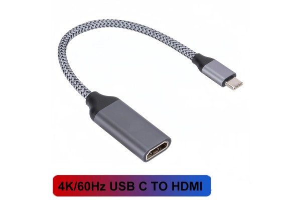 Type-C към HDMI 4K 60Hz адаптер за лаптоп, таблет, телевизор, MacBook - кабели и преходници - 14009 - nextbg.com