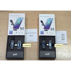 Външен безжичен микрофон за телефон тип брошка с ниска латентност за Android