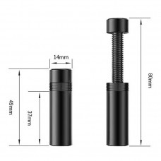 Поддръжка за видео карта регулируема 49-80 мм, алуминий, черена