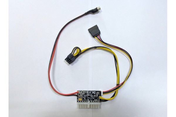 Безшумно мини компютърно захранване 12V-вход, 300W-изход - кабели и преходници - 14308 - nextbg.com