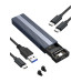 Външна кутия за SSD M.2 NVMe SSD, USB-C/USB-A, 10 Gbps- кабели и преходници - 14219 - nextbg.com