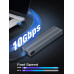 Външна кутия за SSD M.2 NVMe SSD, USB-C/USB-A, 10 Gbps- кабели и преходници - 14219 - nextbg.com