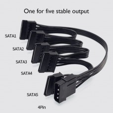 Разклонител на захранващ Molex / SATA кабел за 3.5" hdd Power spliter