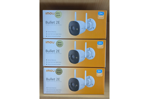 Imou Bullet 2E 5MP WiFi IP камера за видеонаблюдение - Камери за видеонабюдение - 90010 - nextbg.com