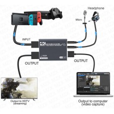 HDMI - USB 3.0 Video Capture Card Game Live Streaming видео кепчър