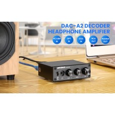 AIYIMA DAC A2 , мини ДАК с усилвател за слушалки и звукова карта HiFi