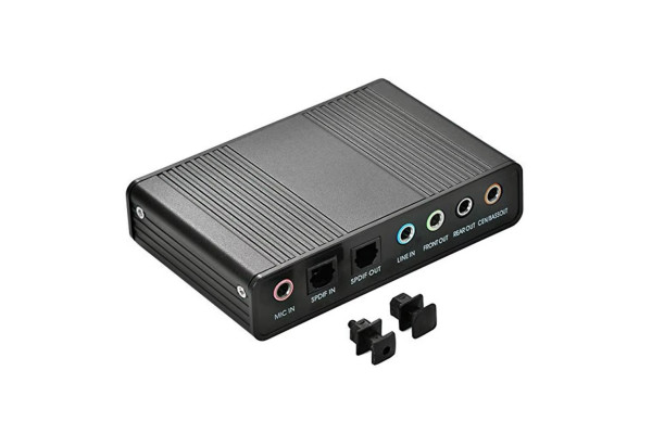 Външна USB звукова карта 5.1 / 6-канална с оптичен S/PDIF вход и изход - Аудио усилватели и DAC - 14615 - nextbg.com