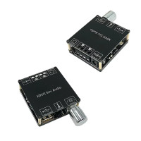 Микро стерео усилвател 2 × 50W Bluetooth 5.0 XY-C50L с USB, AUX и управление през приложение