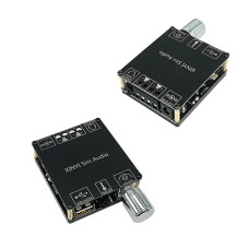 Микро стерео усилвател 2 × 50W Bluetooth 5.0 XY-C50L с USB, AUX и управление през приложение