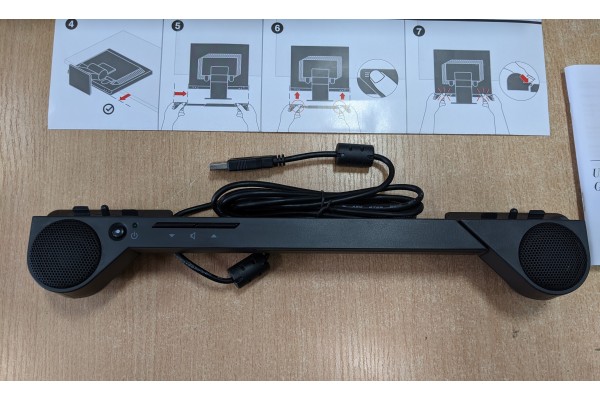 Lenovo ThinkVision USB Soundbar L151, L151p, L171, L171p, L172, L174, L1700p, L190x, L191, L192p, L193p, L194, L197, L1900, L1940, L1940p, L200p, L201p, L220x Wide, L2240p Wide А клас - тонколони - 280024855 - nextbg.com