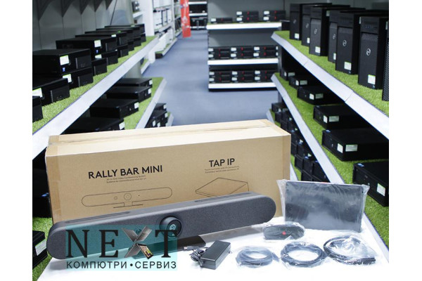 Logitech Video Conferencing System Rally Bar Mini + Tap IP Brand New Open Box - телефонни централи и апарати - 280129967 - nextbg.com
