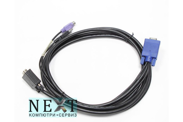 Различни марки KVM VGA Male to VGA with USB + PS/2 Male Cable А клас - кабели и преходници - 280079458 - nextbg.com