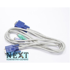 Mixed major brands KVM VGA Male to VGA with PS/2 Male Cable Grade A