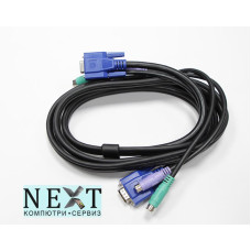 Mixed major brands KVM VGA with PS/2 Male to VGA Female with PS/2 Male Cable Grade A