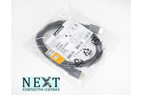 Lenovo HDMI Type A (Male) to HDMI Type A (Male) v1.4 Cable Brand New - кабели и преходници - 280129988 - nextbg.com