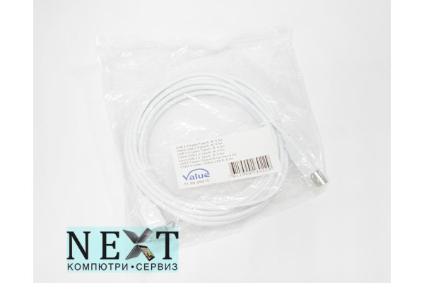 VALUE USB 2.0 Type A to B Cable Brand New - кабели и преходници - 280129895 - nextbg.com