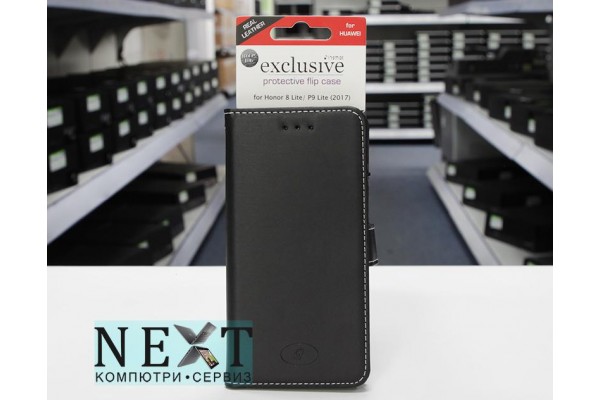 Insmat Black Flip Case for Honor 8 Lite / P9 Lite (2017) Нов - Други - 280082706asset - nextbg.com