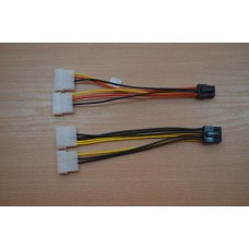 2 x 4-pin (Molex) към 8-pin PCI express